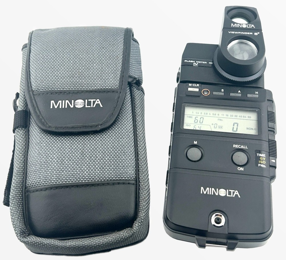 Minolta Flash Meter IV w/ Viewfinder 5° Case & Accessories Tested