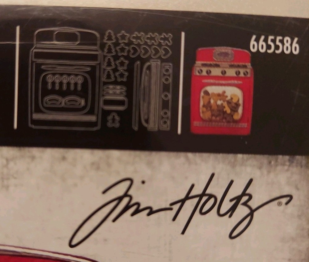 Sizzix Thinlits Retro Oven by Jim Holtz 12 dies Ellison Scrapbooking 665558