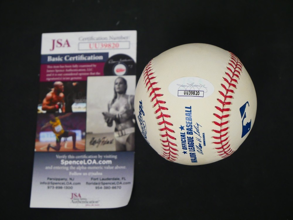 JIM BROSNAN SIGNED OFFICIAL MLB BASEBALL WITH JSA COA - AUTHOR