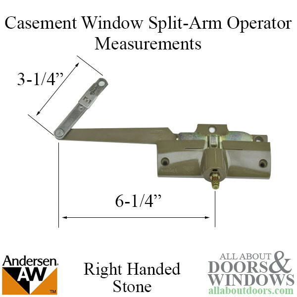 Andersen Window Casement Operator Right Hand Split Arm Casement Window Operator