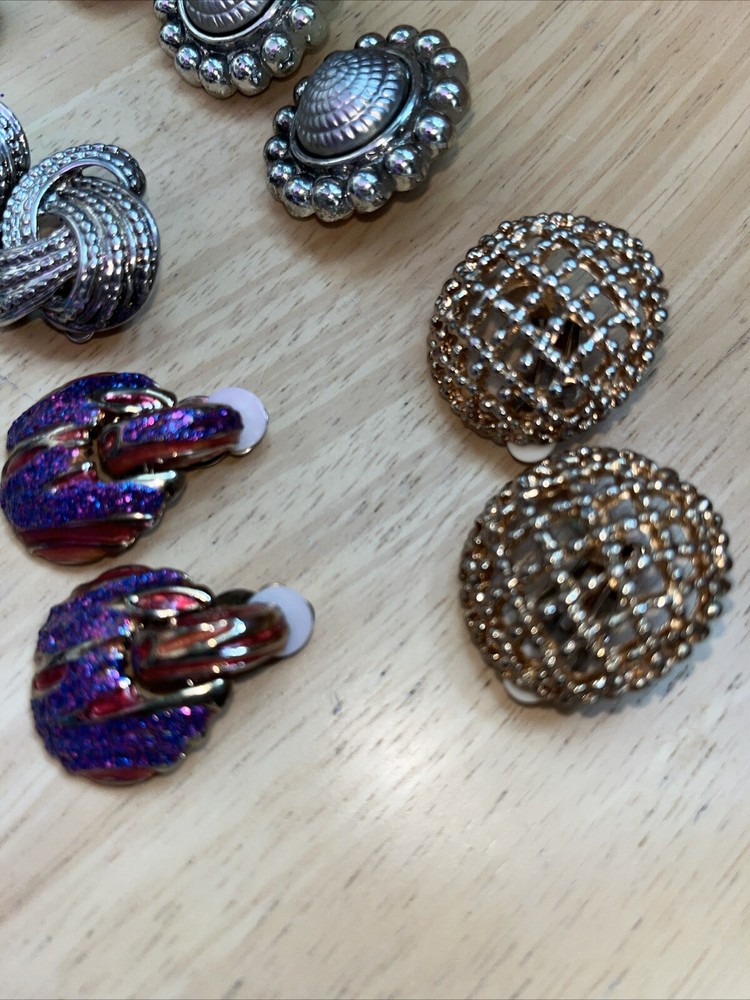 Mixed Lot Vintage Clip Earrings