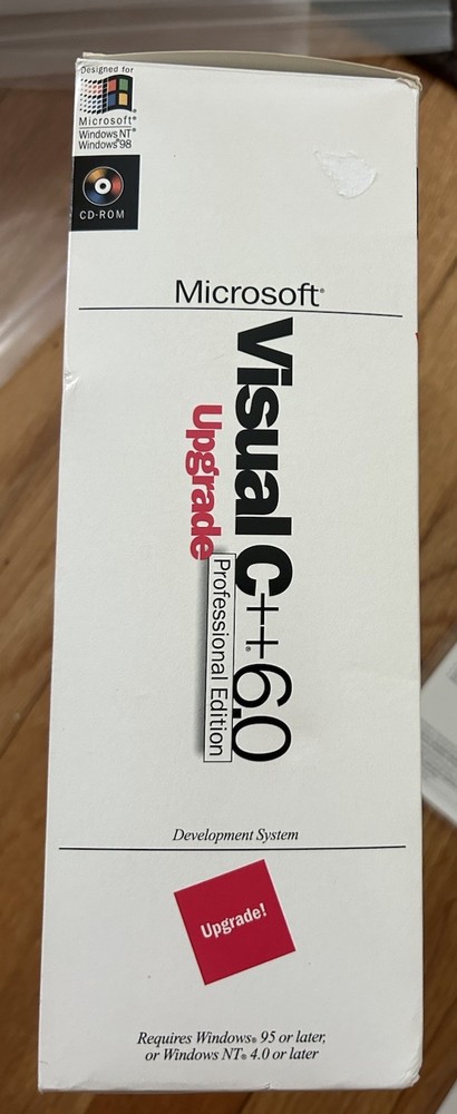 Microsoft Visual C++ 6.0 Professional Edition, UPGRADE