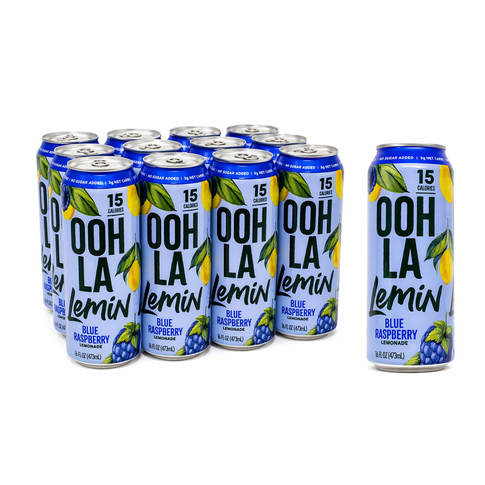 Ooh La Lemin Blue Raspberry Lemonade with Zero Sugar Refreshing Taste - 16 FL OZ