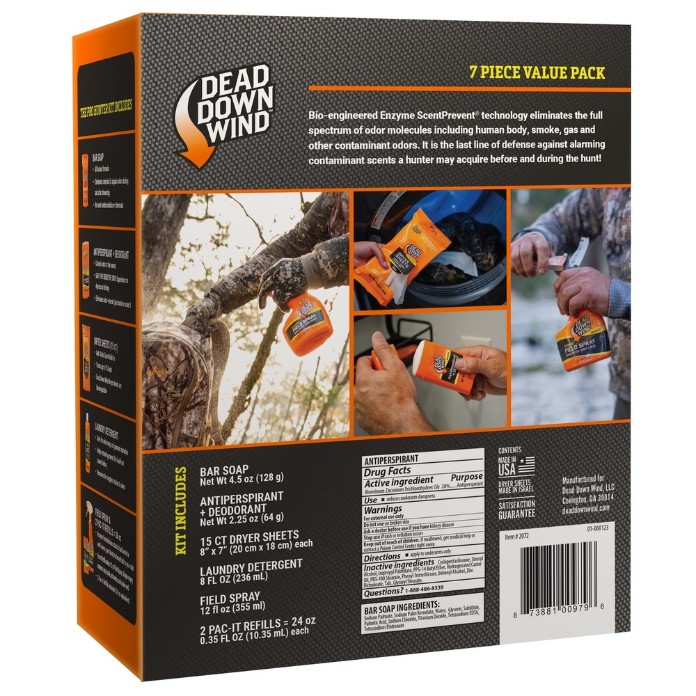 Dead Down Wind Pro Hunter 2.0 Scent Elimination 7-Piece Kit