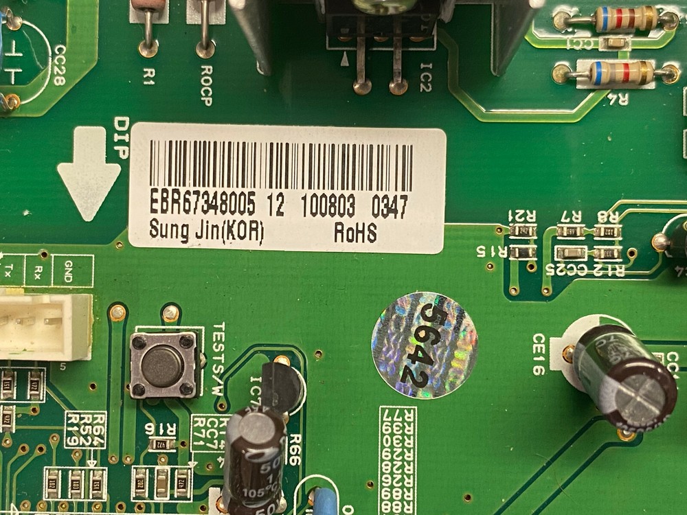 LG Refrigerator Electronic Control Board EBR67348005