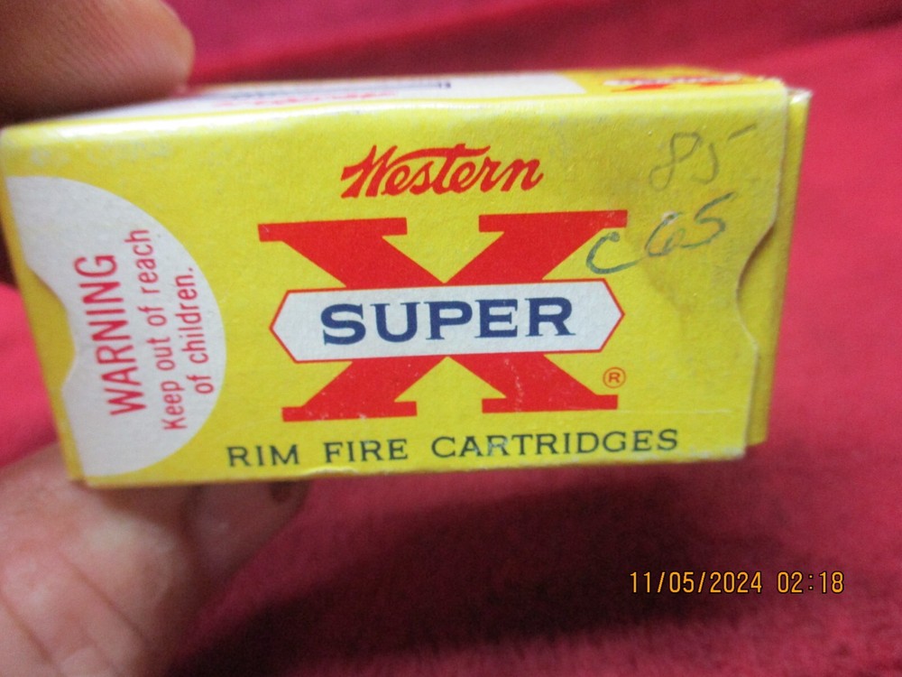 Vintage Western Super-X 22 LR, Ammo Box, (EMPTY)