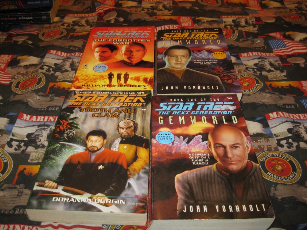 Star trek next generation book lot 57-60
