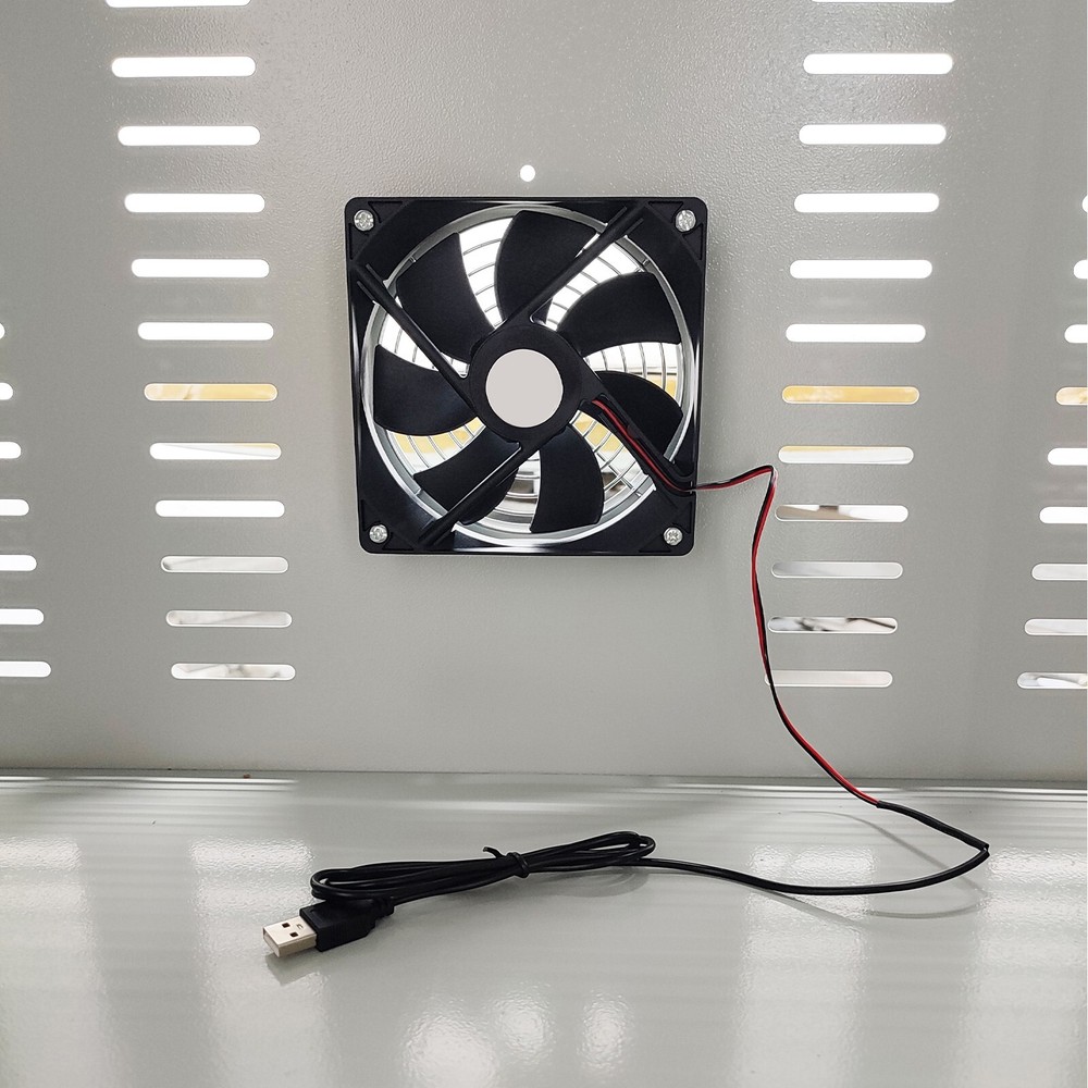 1 PC Blue Industrial Mobile Security Computer Cabinet 63 in H