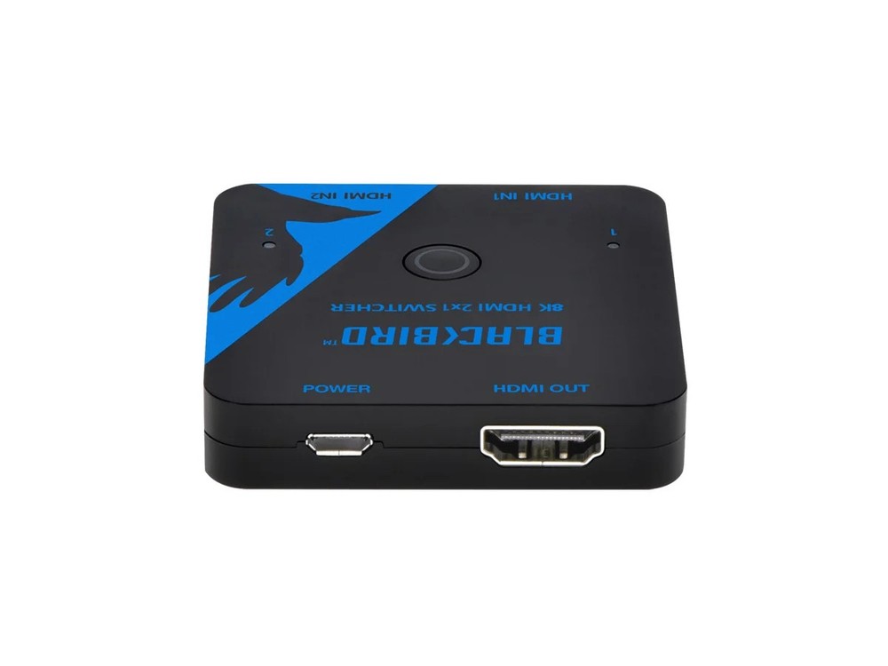 Monoprice Blackbird 8K60 2x1 HDMI Switch 1x2 One HDMI Input Between Two Sources