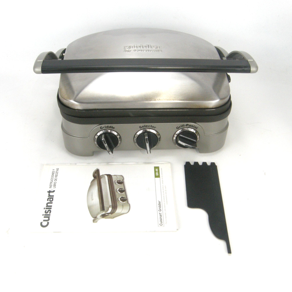 Cuisinart Griddler GR-4N Contact Grill Griddle Panini Press EUC