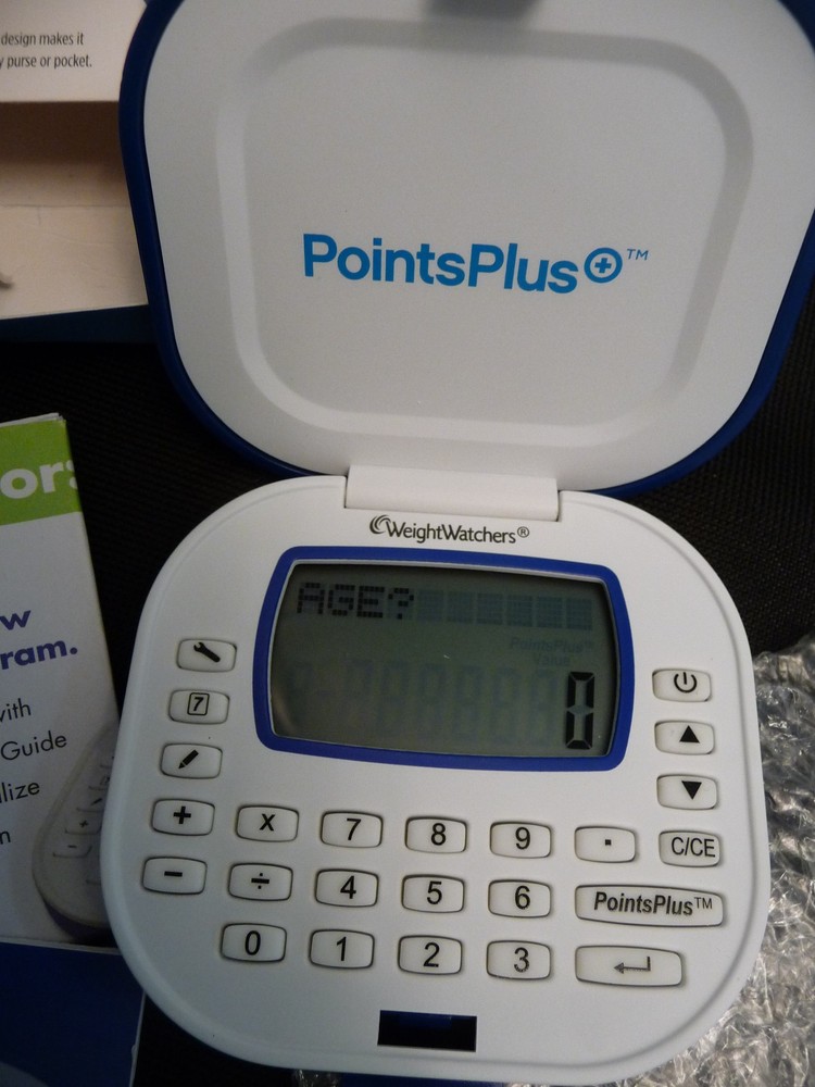 Weight Watchers Points Plus Calculator Blue with Original Box & Instructions