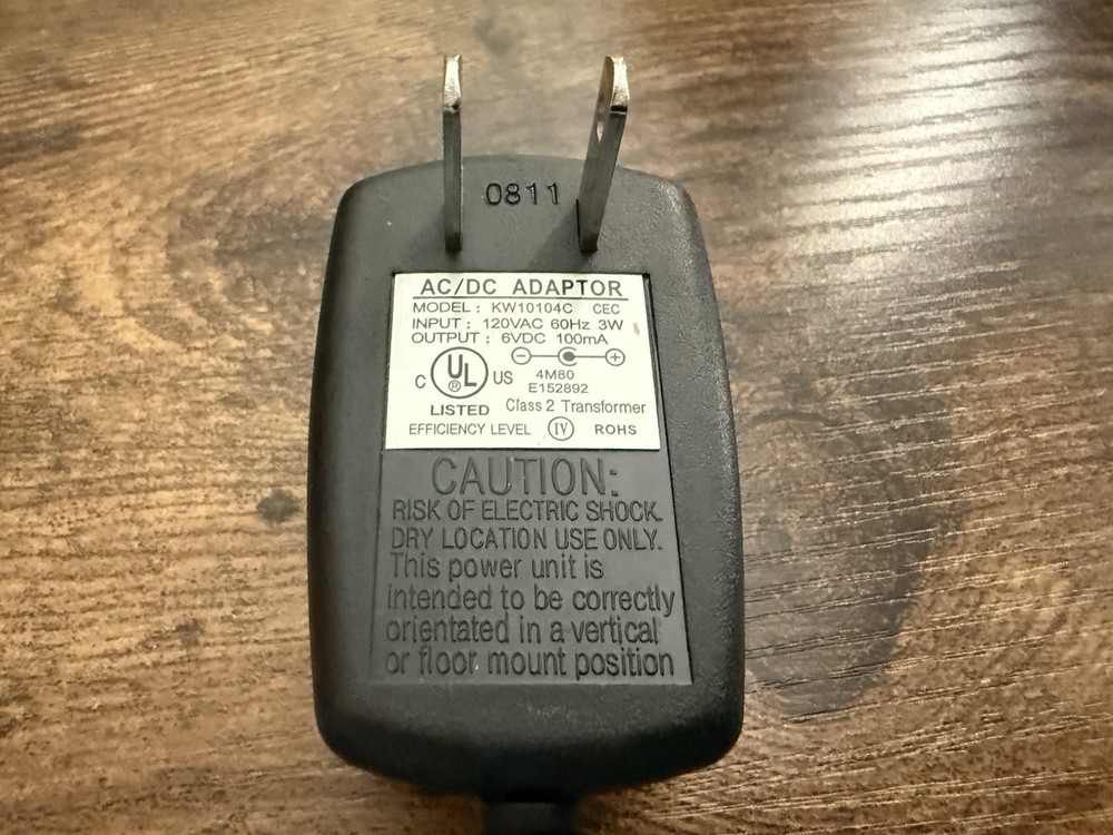 Power Inserted 6V 100mA