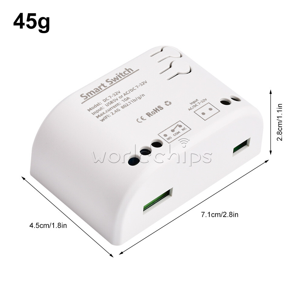 DC 7-32V 2200W Switch Relay Timer Wireless Remote Control Inching/Self-Locking