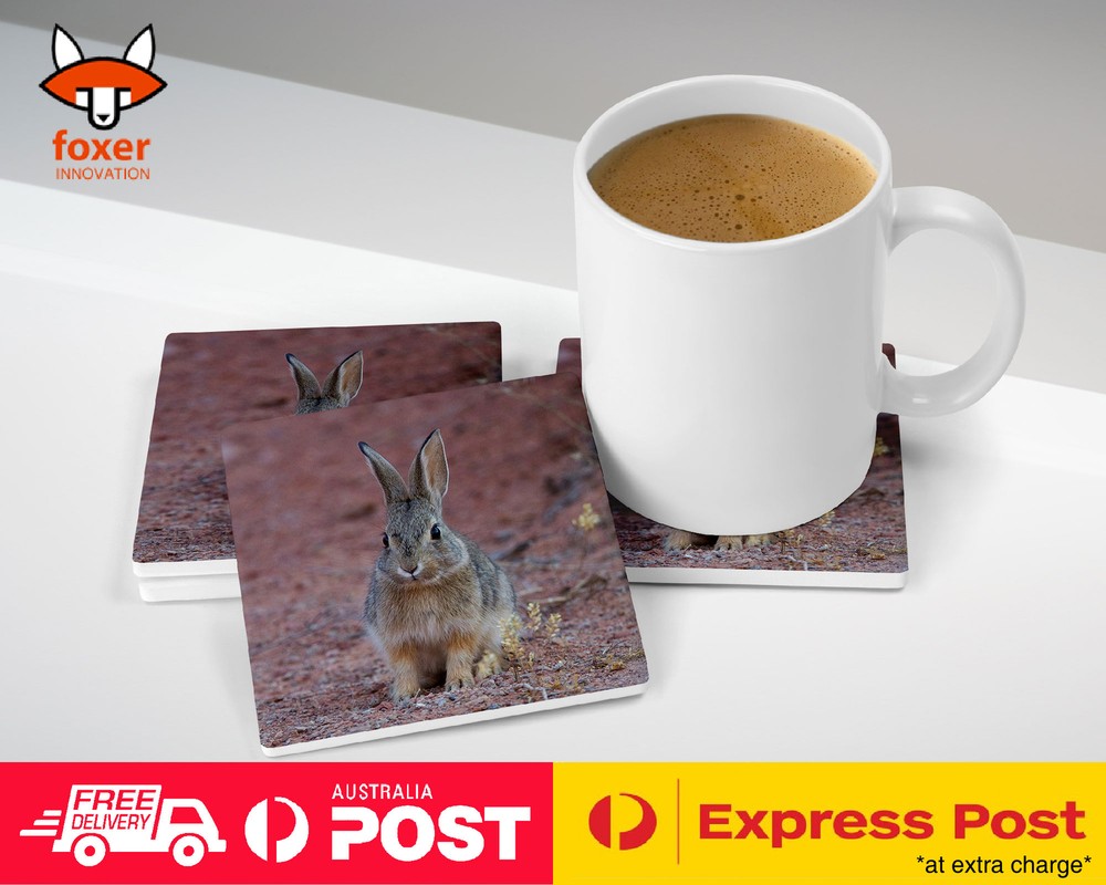 COASTER COFFEE DRINKING MAT|CUTE RABBIT BUNNY 14