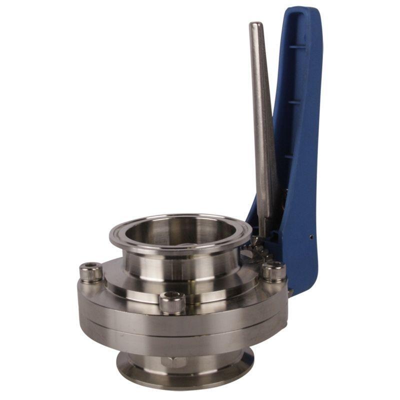 Butterfly Valve | Tri Clamp 2.5 (2 1/2) inch Trigger Handle/EPDM (2 Pack)