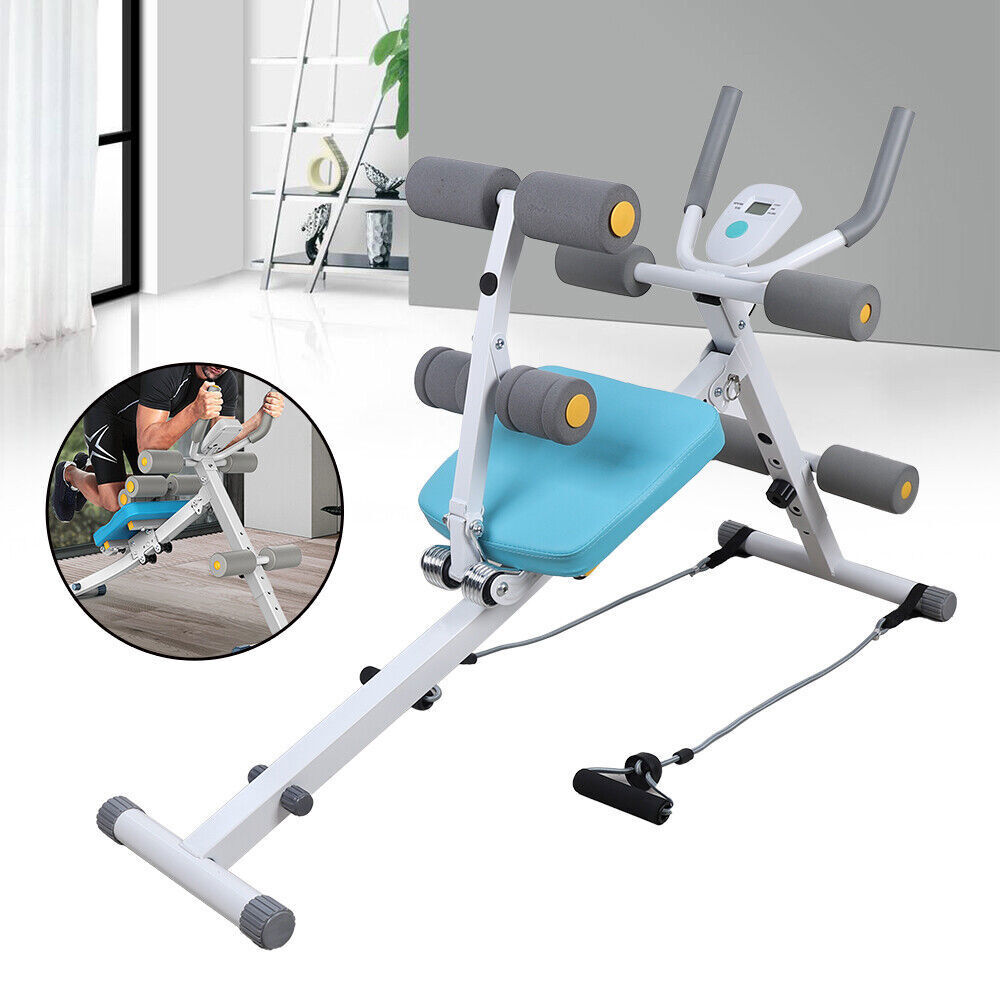 Sit-up Bench Exerciser Ab Trainer Abdominal Workout Machine Height Adjustable