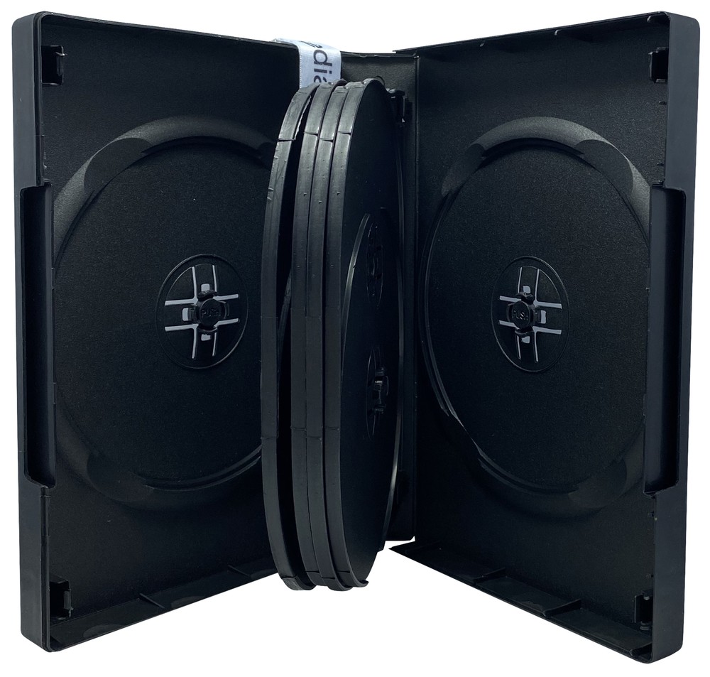 Black 10 Disc DVD Cases Lot