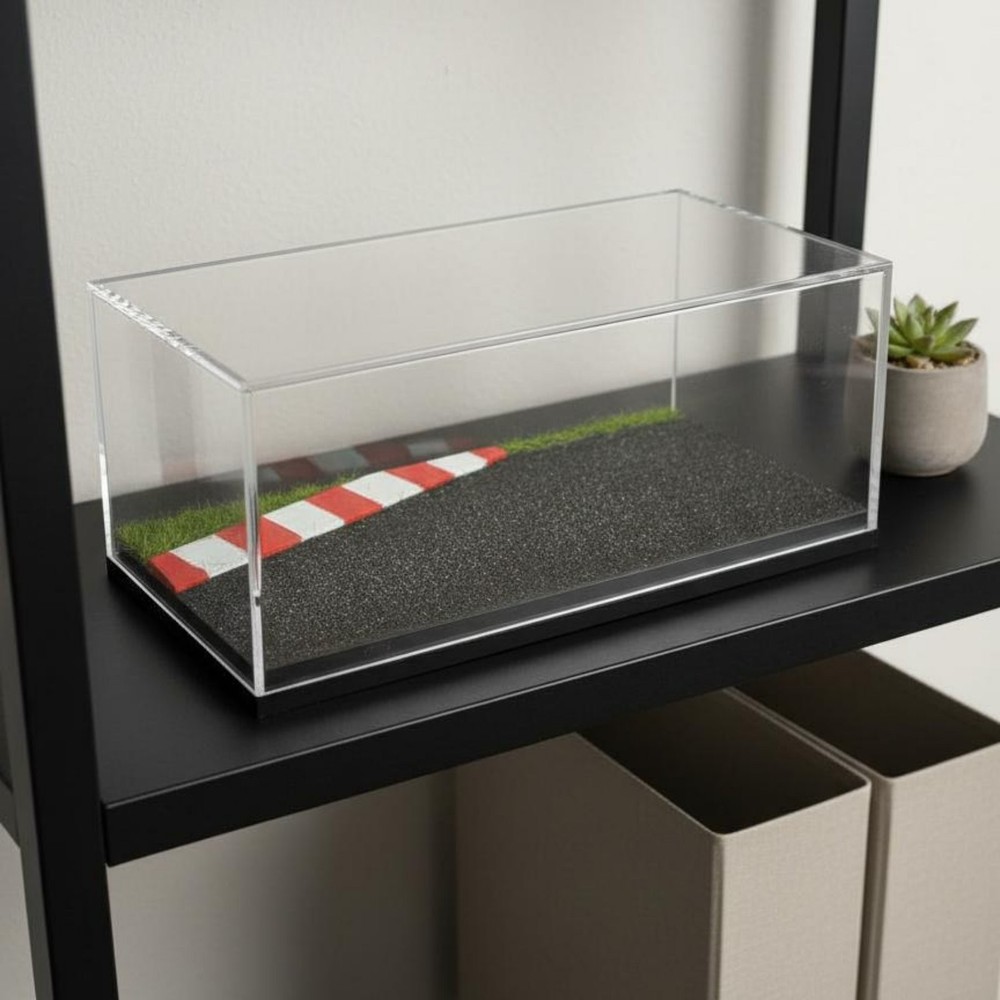 1:64 Scale Model Car Display Case Dustproof Display Scene Display Box