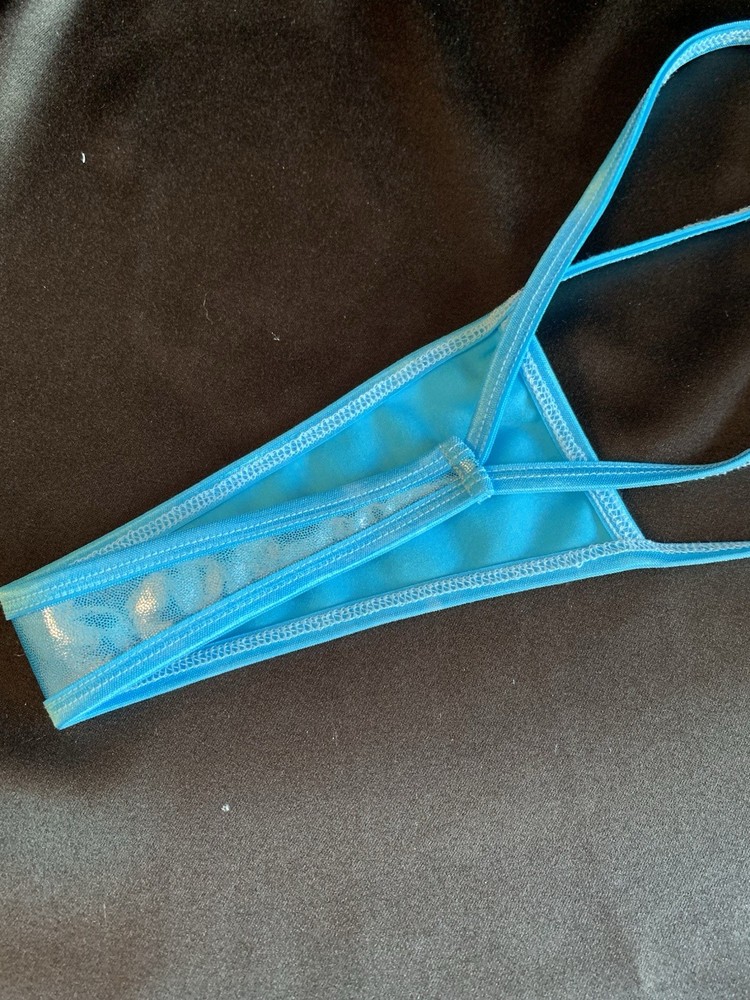 Exotic Dancer Rave Micro Monokini Ocean Metallic Made In USA