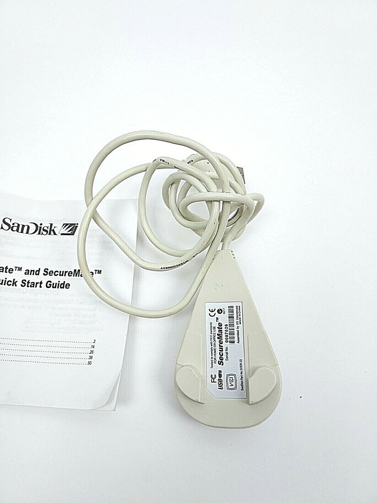 SanDisc Secure Image Mate SDDR-33 USB Flash Card Reader, Home or Office W/Manual
