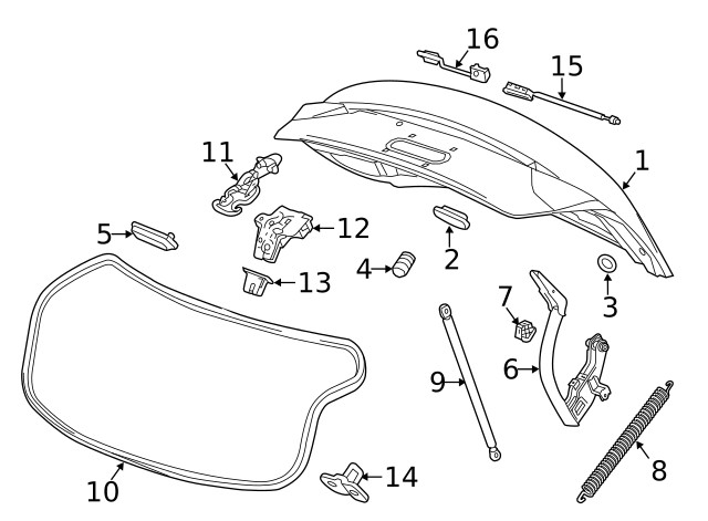 Genuine GM Rear Park Assist Camera 23323779