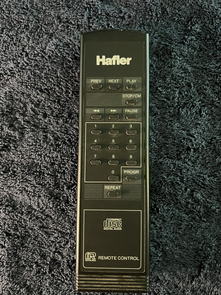 HAFLER CD Player REMOTE CONTROL - For SE150, IRIS