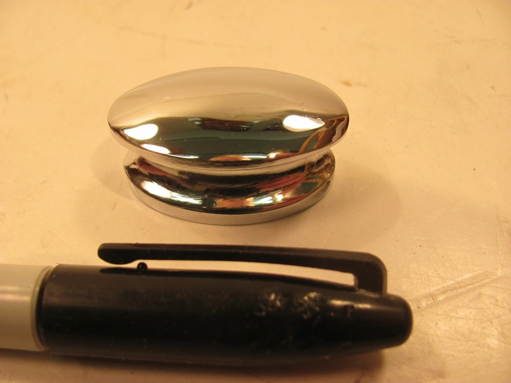 ws CHROME PLATED BRASS CABINET DRAWER KNOB PULL