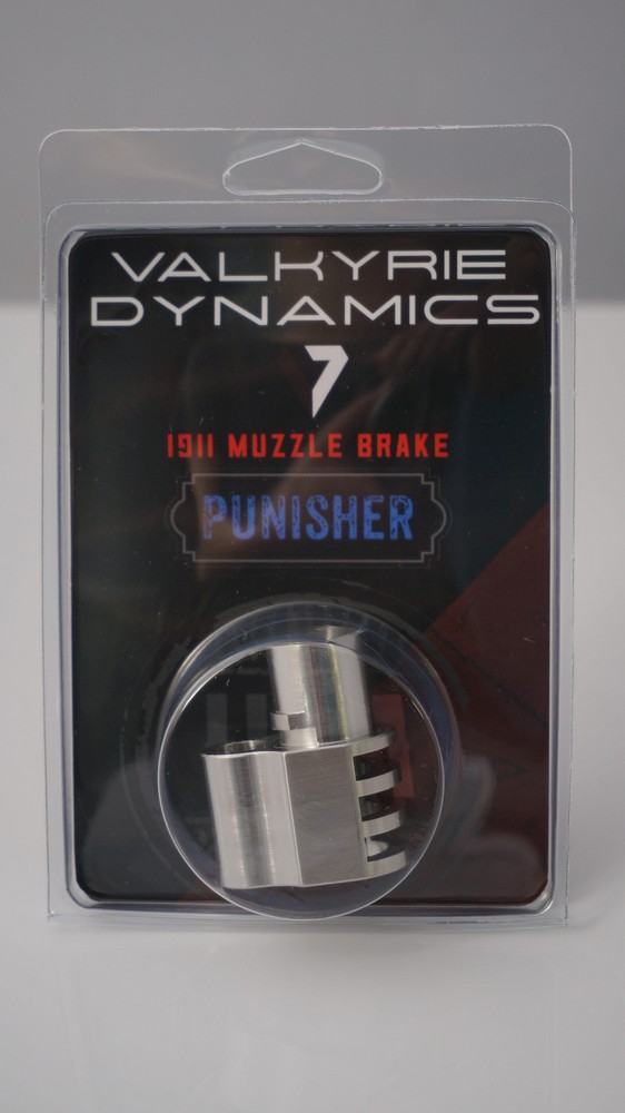 1911 .45 acp Mil-Spec muzzle brake compensator PUNISHER + FREE SPRING PLUG