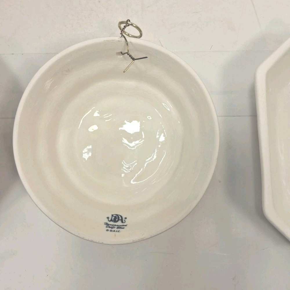3 Delft Blue Hand Painted Wall Hanaging Molds Decor