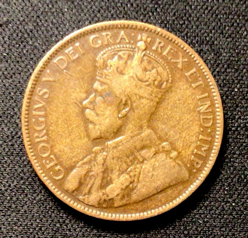 1918 Canada One Cent! WWI! ENN Coins