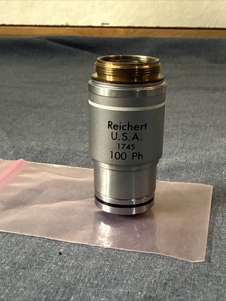 Reichert Plan Achro Microscope Objective #1745 100/1.25 Oil Ph