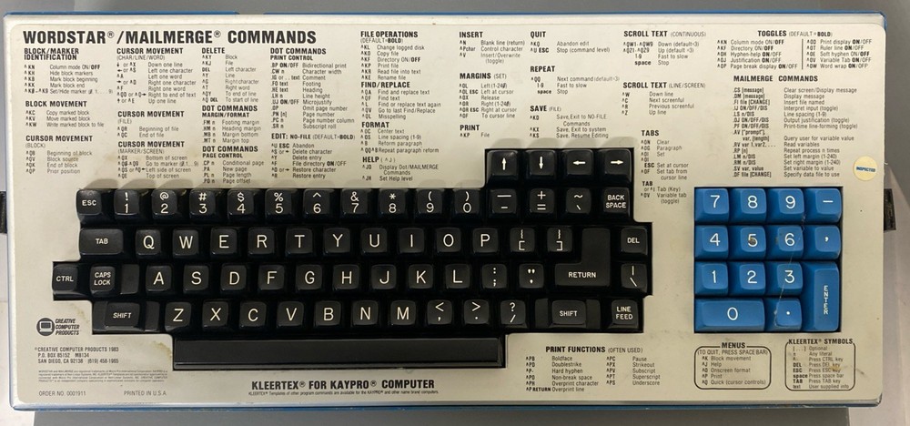 Kaypro II Portable CP/M Computer with Keyboard – Powers On to Boot Screen