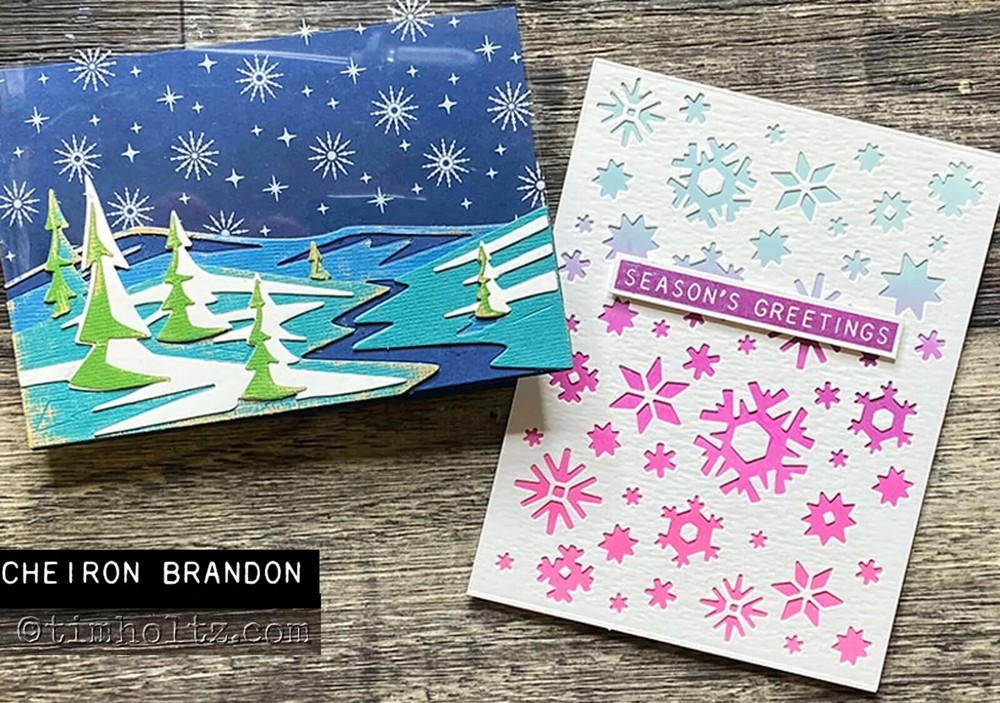 Sizzix Thinlits Tim Holtz Snowscape, Colorize Cutting Dies Christmas Winter NEW