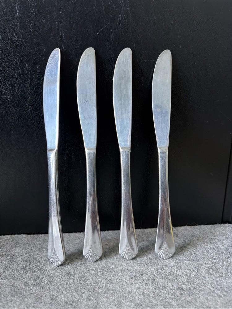 4 Farberware BAYPORT Stainless Steel Dinner Knives  Flatware