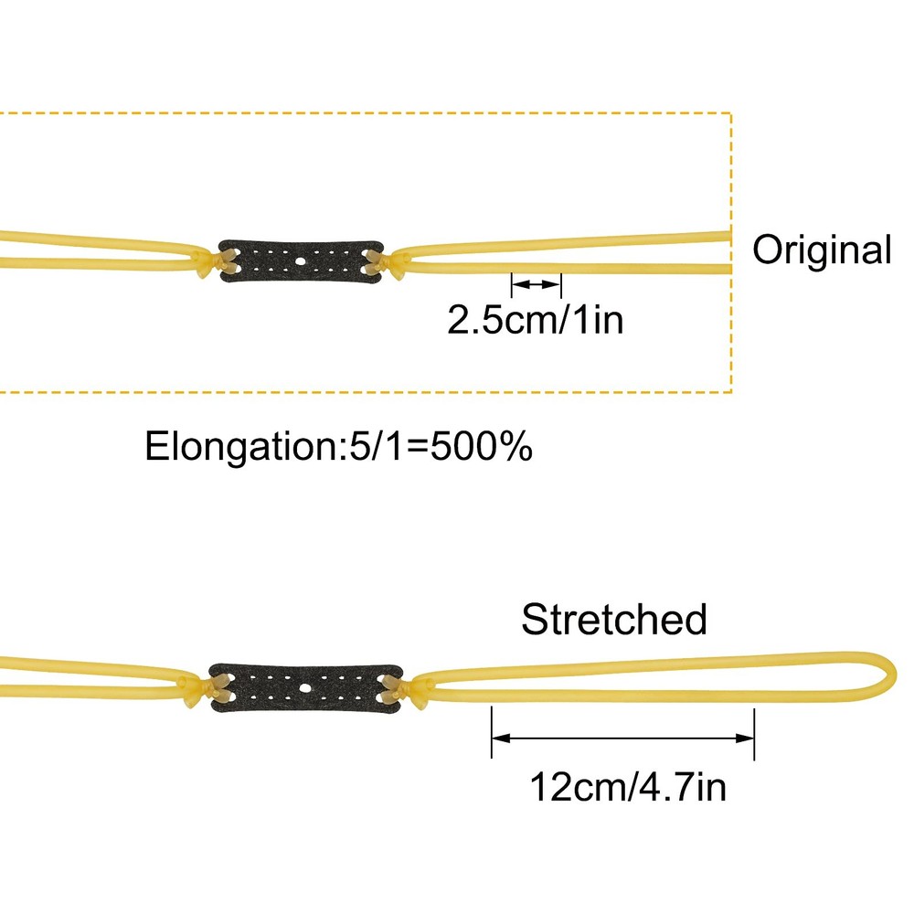 Yolyoo 5pcs Slingshot Replacement Band Sets Elastic Rubber Bands Heavy Pull...