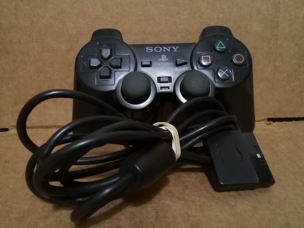 Official Sony PlayStation 2 PS2 Wired Controller Black AUTHENTIC