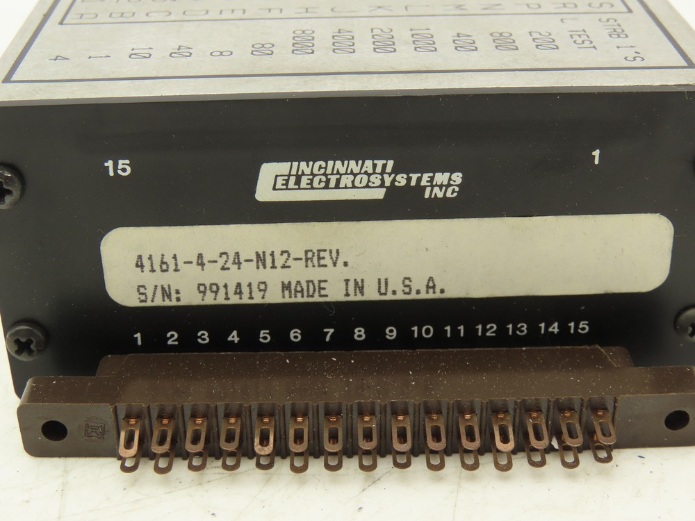 Cincinnati 4161-4-24-N12-REV 4-Digit LED Panel Display 24VDC