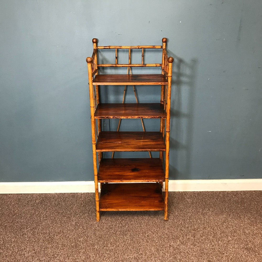 Antique Rattan Bookshelf