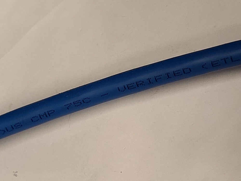 Commscope Systimax GigaSPEED X10D Cat6A U/UTP Plenum Network Cable Blue /100ft