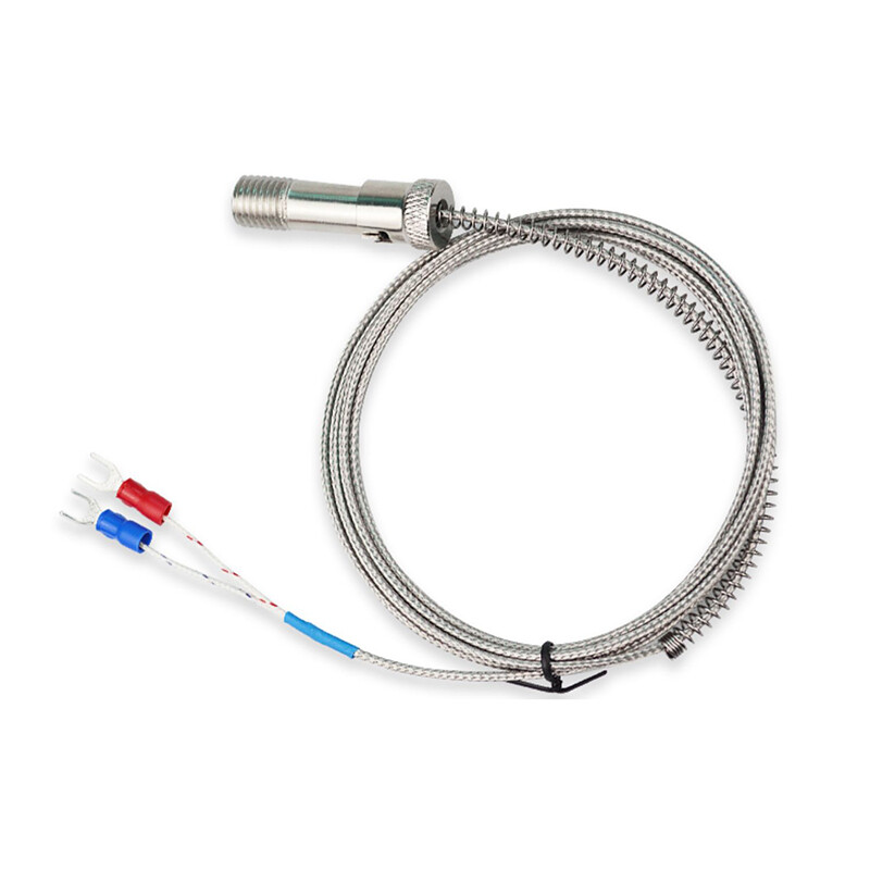 M12 Threaded K-type Thermocouple Temperature Sensor Probe Snap Fit 1M-5M Cable