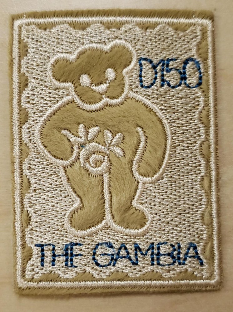 Gambia 2003 -  Embroidered Cloth Teddy Bear - Postage Stamp - MNH