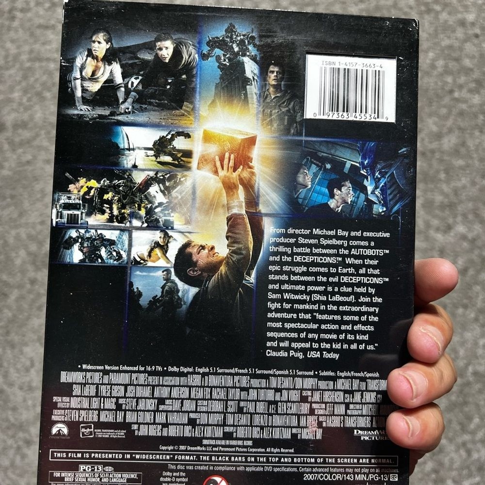 Transformers (DVD, 2007) video movie New Sealed