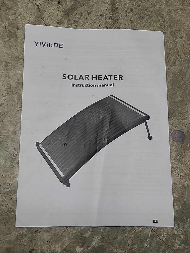 Curve Solar Pool Heater, Made for Above-Ground and Inground Pools Yivikpe