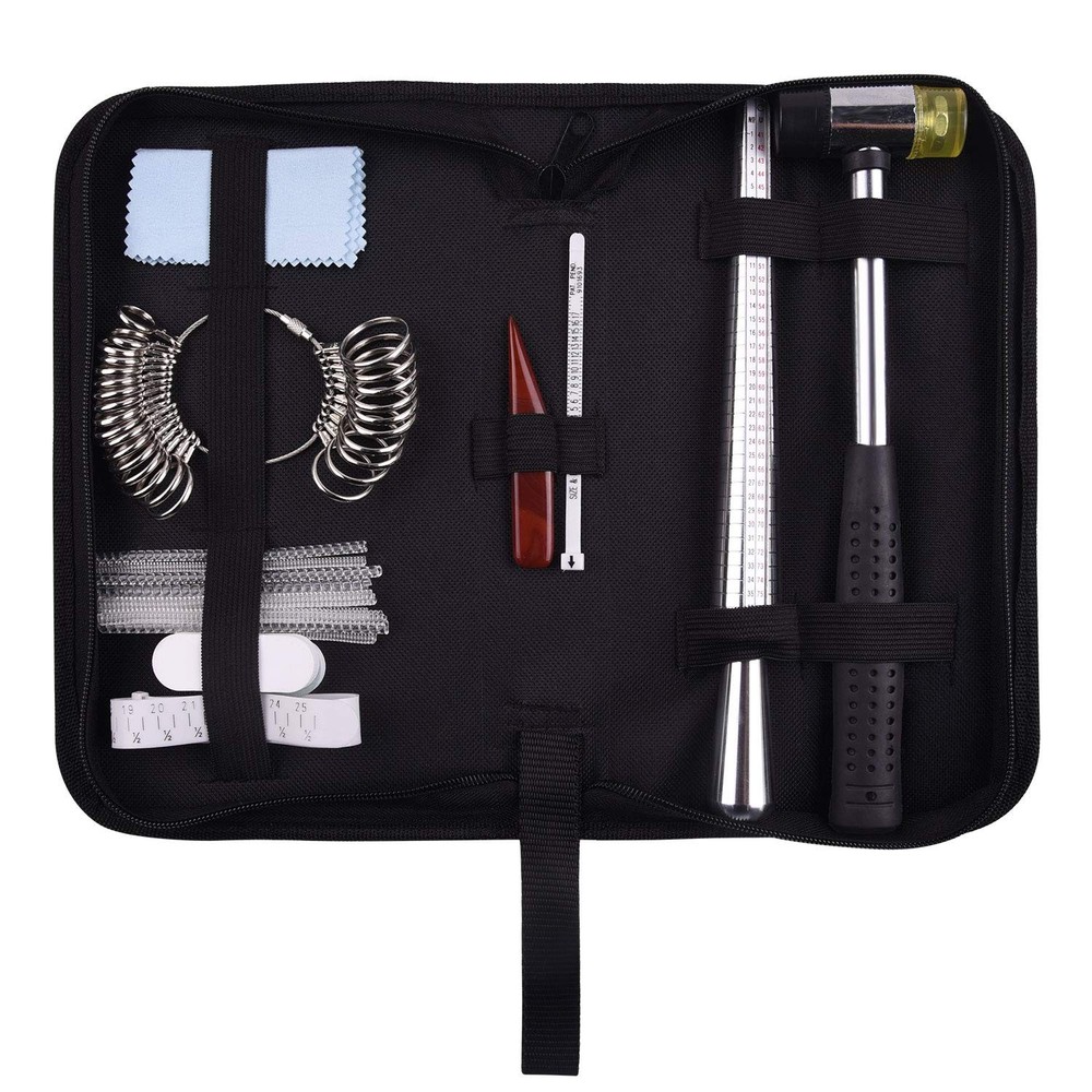 KUUQA Ring Sizer Measuring Tool Set Includes Gauge, 21Pcs, 3