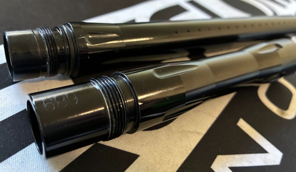 Macdev Matchstick 14" 2 Pcs Barrel .689 Autococker Thread Gloss Black Paintball