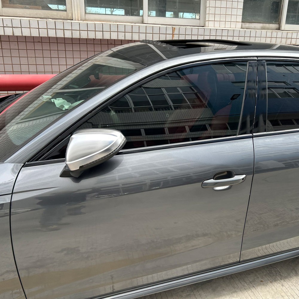Glossy Black Chrome Delete Window Trims For Audi A4 S4 2017-2025