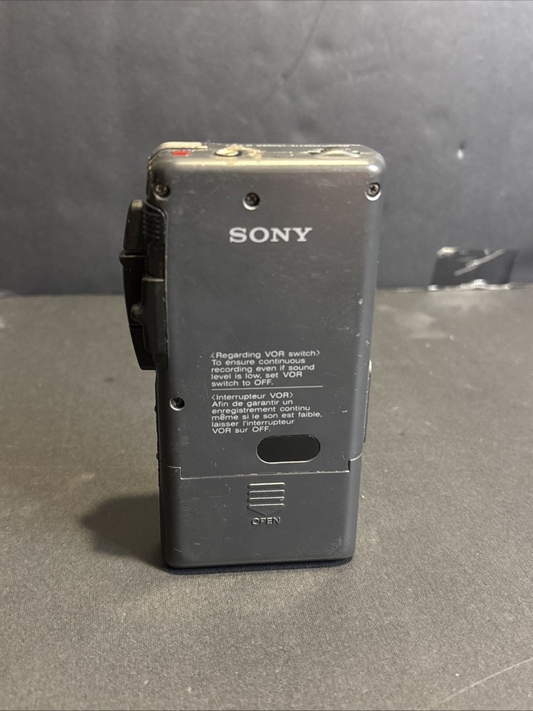 Sony M-507V Microcassette-Corder Handheld Voice Recorder VOR