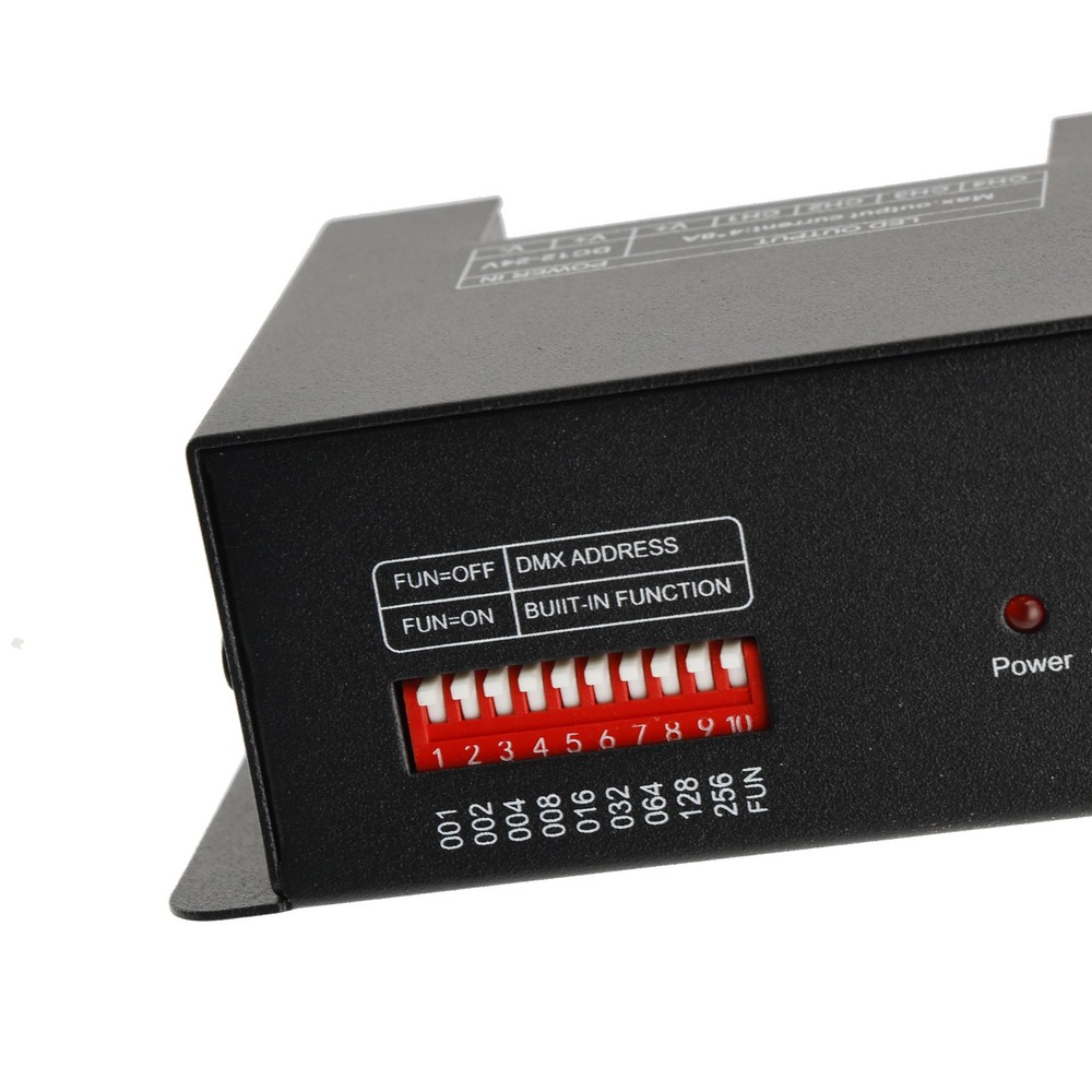 4 Channel DMX 512 Decoder RGBW PWM Dimmer Driver LED Strip Light Controller