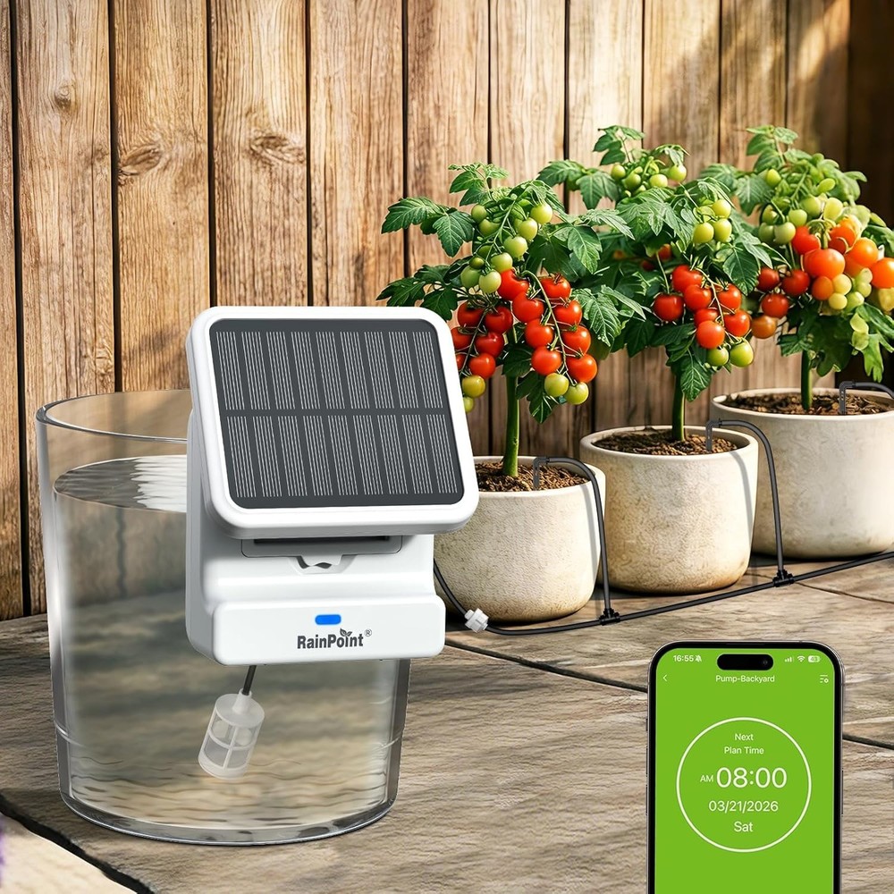 RAINPOINT Smart WiFi Solar Drip Irrigation Bundle 2x System + Expand Kit : NEW