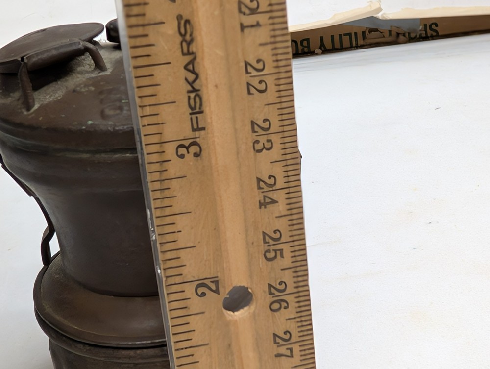 Antique Auto Lite / Miners Lamp Missing Reflector AS IS USED & Dented
